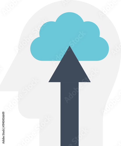 Modern career advancement flat line vector illustration icon design concept. Icon for mobile and web graphics. Flat symbol, logo creative concept. Simple and clean flat pictogram