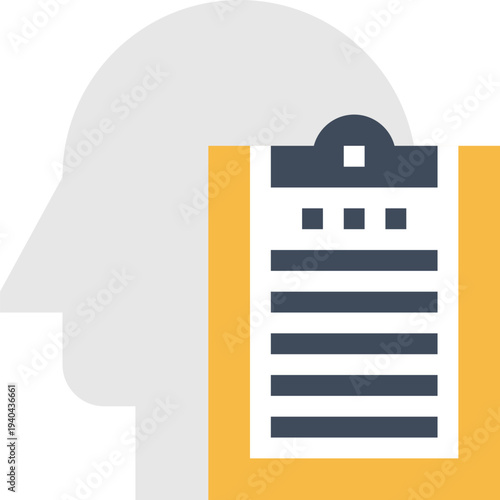 Modern profile flat line vector illustration icon design concept. Icon for mobile and web graphics. Flat symbol, logo creative concept. Simple and clean flat pictogram