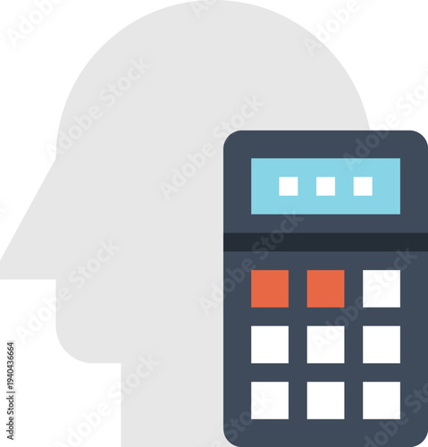 Modern accounting flat line vector illustration icon design concept. Icon for mobile and web graphics. Flat symbol, logo creative concept. Simple and clean flat pictogram
