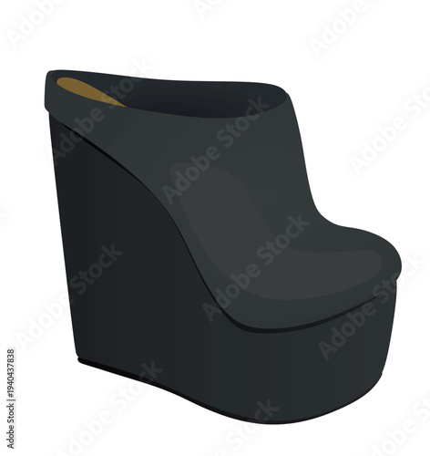 Woman ankle boot. vector illustration