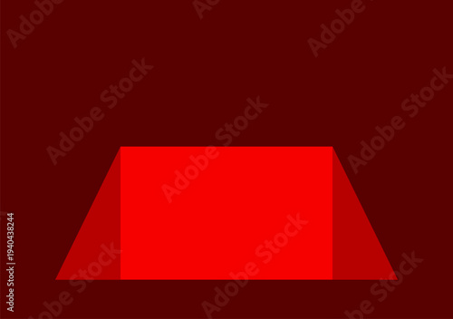 Background With Maroon Theme with Square Hole in the middle with bright red color
