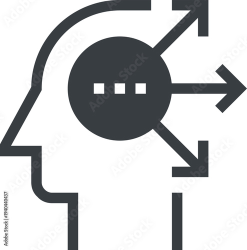 Modern options flat line vector illustration icon design concept. Icon for mobile and web graphics. Flat symbol, logo creative concept. Simple and clean flat pictogram