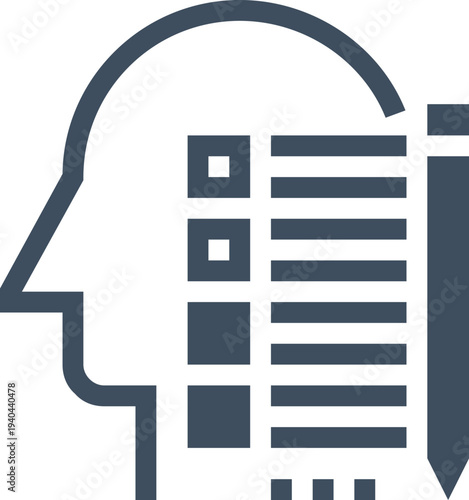 Modern personal skills flat line vector illustration icon design concept. Icon for mobile and web graphics. Flat symbol, logo creative concept. Simple and clean flat pictogram