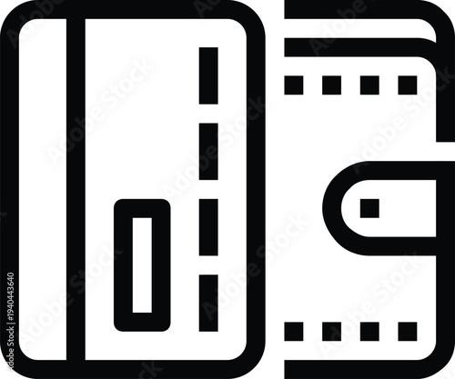 Modern credit card flat line vector illustration icon design concept. Icon for mobile and web graphics. Flat symbol, logo creative concept. Simple and clean flat pictogram