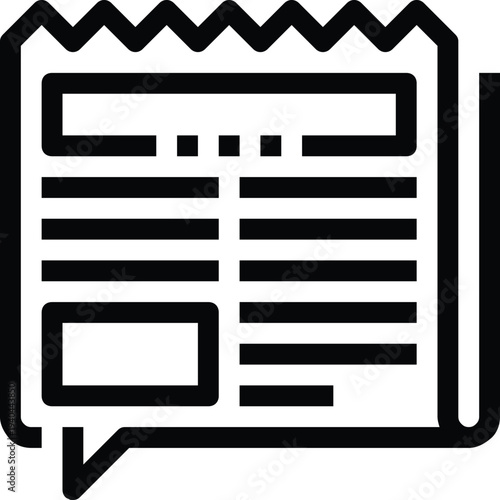 Modern speech bubbles flat line vector illustration icon design concept.