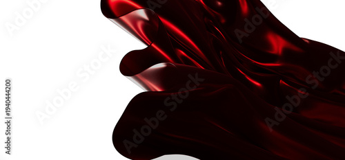 Abstract image of a red fab...