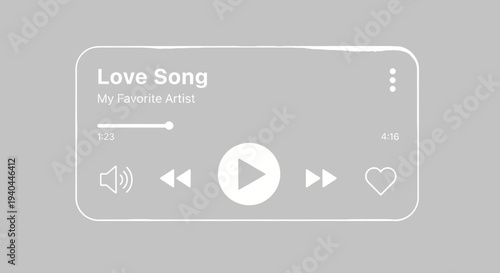 Play button and multimedia icons vector illustration, flat design, transparent background