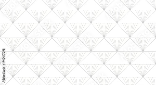 Geometric pattern with diamond shapes in gray on white background vector illustration