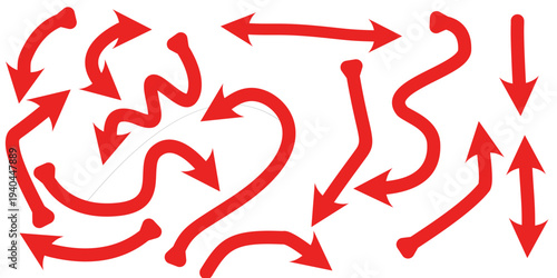 Arrow line simple black element