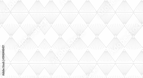 Geometric pattern with diamond shapes in gray on white background vector illustration