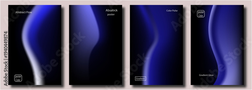 modern gradient poster background evictor illustration collection - trendy abstract creative actor background with orange pink, blue green colors.