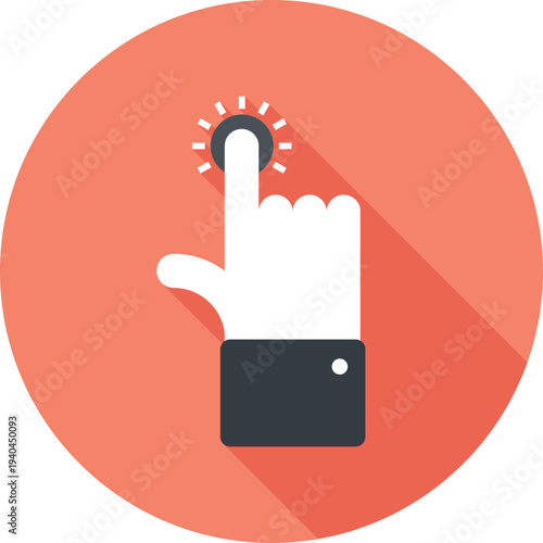 interactivity flat web icon concept