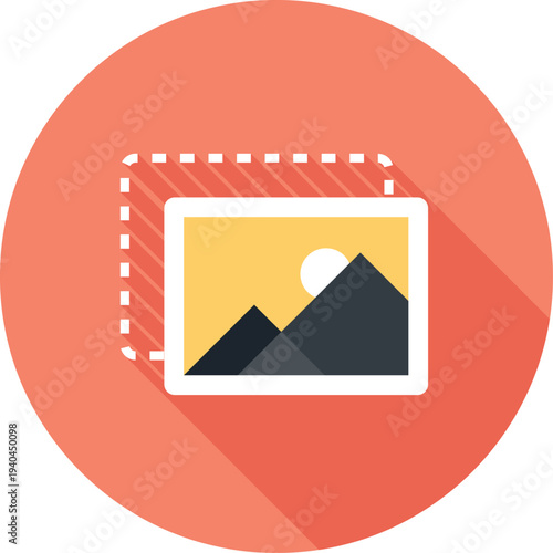 content editor flat web icon concept