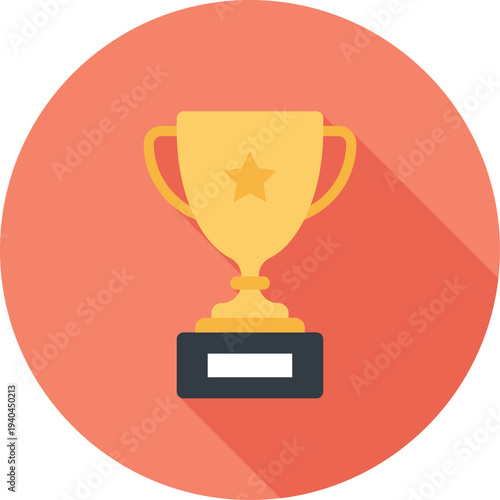 success flat web icon concept