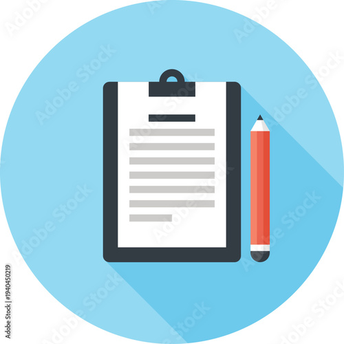 schedule flat web icon concept