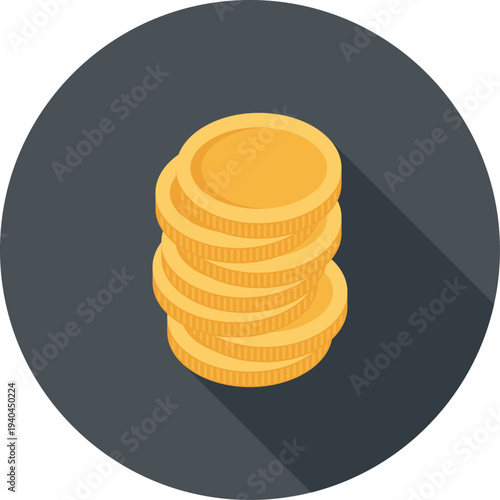 budget flat web icon concept