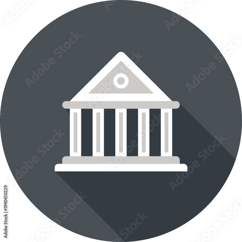 bank flat web icon concept