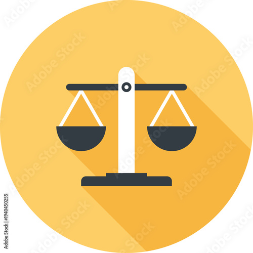 balance flat web icon concept