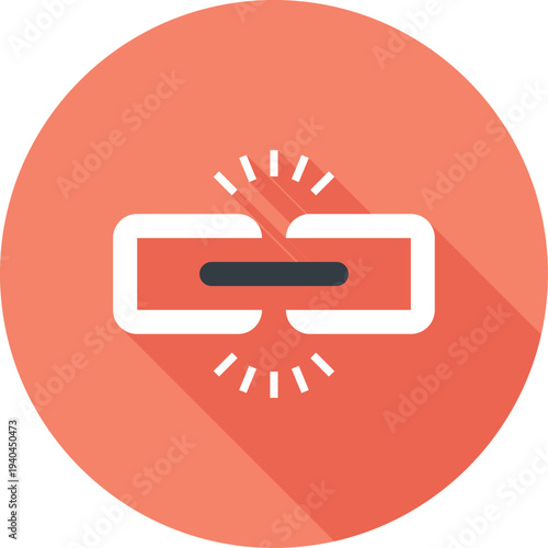 link building flat web icon concept