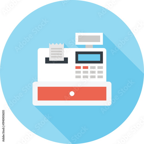 checkout flat web icon concept