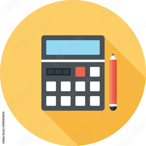 budget flat web icon concept