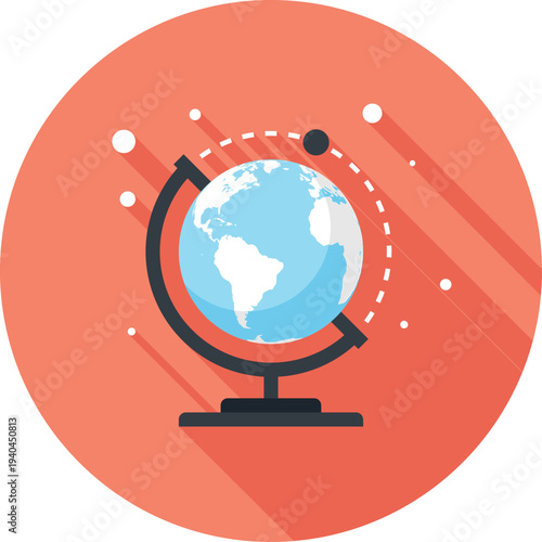 explore flat web icon concept