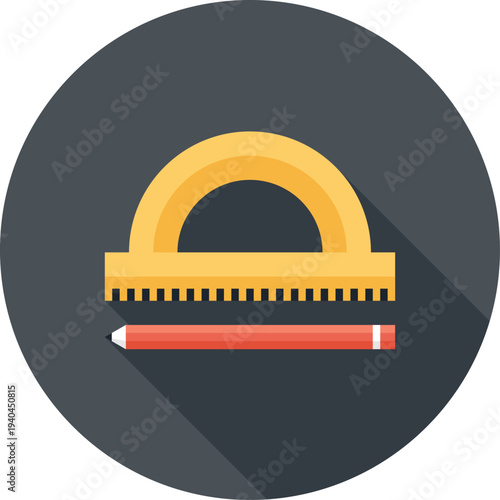 geometry flat web icon concept