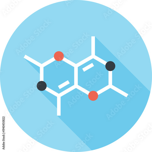 research flat web icon concept