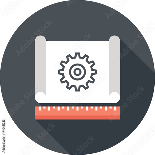 content development flat web icon concept