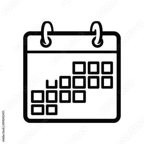 Calendar icon simple design