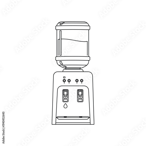 Coffee machine illustration