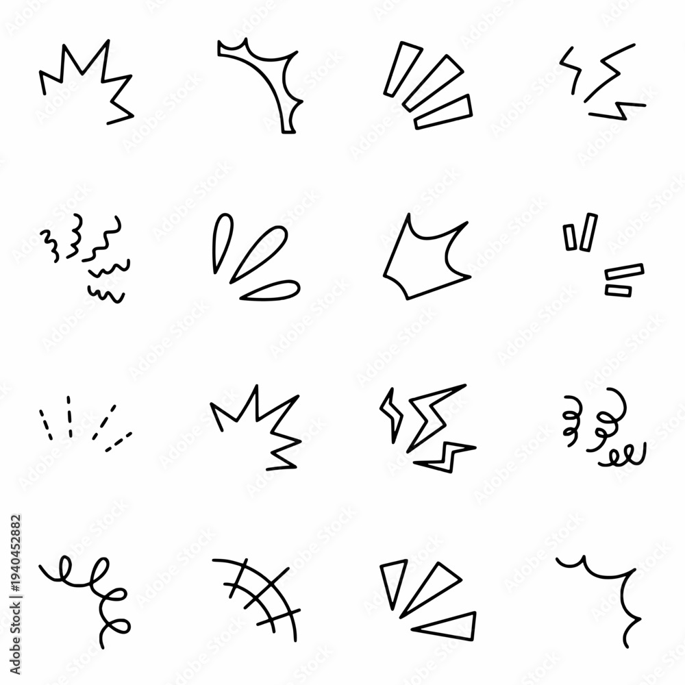Obraz premium Set of icon Effect