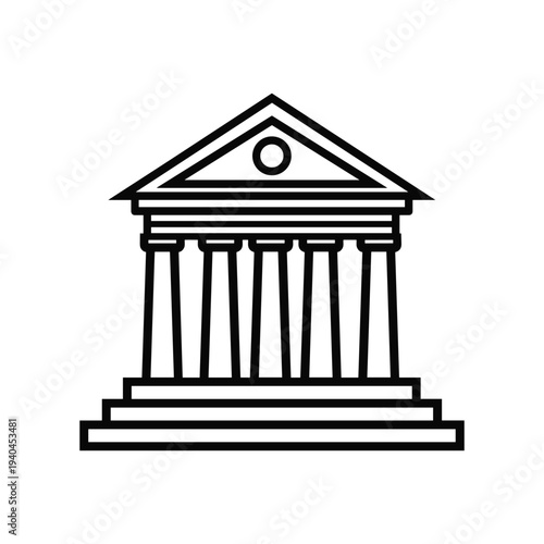Greek temple icon