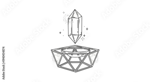 Geometric Crystal Structure and Fragment Illustration.