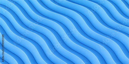 Soft blue abstract wave background featuring a smooth silk texture with flowing liquid motion and wavy satin curves in a light textile pattern design