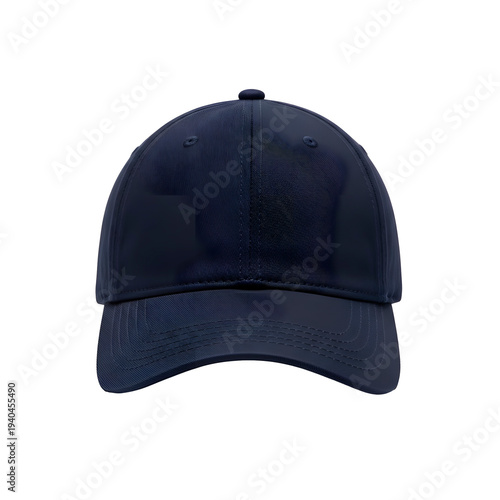 A navy blue baseball cap, ready for casual wear