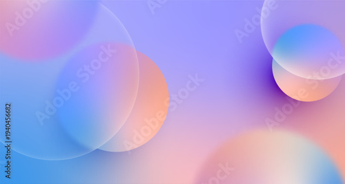 Soft pastel gradient background with smooth circular shapes.