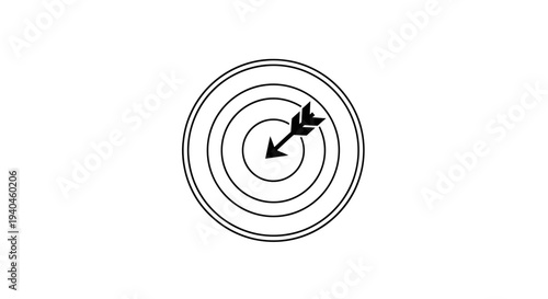 Target with Arrows Hit the Center.