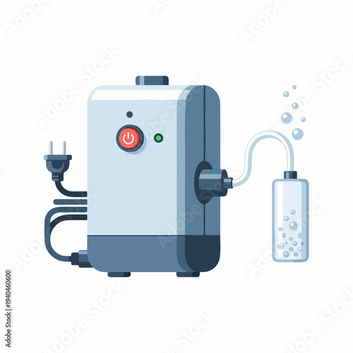 Aquarium air pump, pet accessory for oxygenation and water circulation  