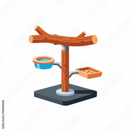 Cat Tree with Bowl and Tray for Pet Accessories, Cat Furniture, Animal Care, Home Decor, and Pet Supply Stores