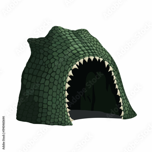 Dragon head terrarium accessory, reptile cave hideout decoration