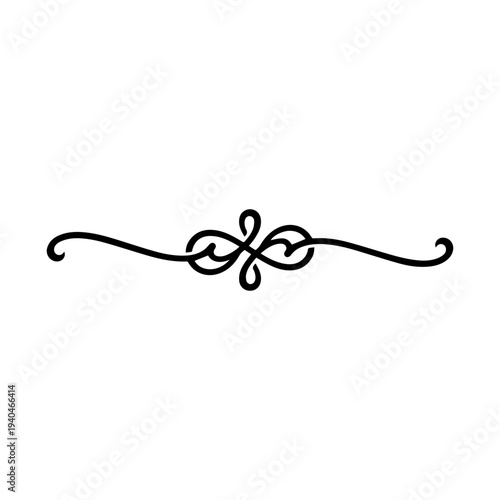Wallpaper Mural decorative divider element. elegant divider line decorative. Torontodigital.ca