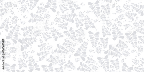 Organic motif, botanical motif background. Seamless pattern.Vector.