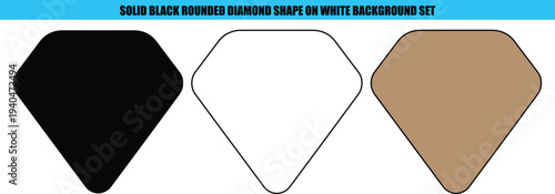 Black brown and white diamond shapes