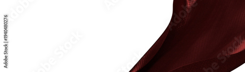 Close-up of a deep red fabr...