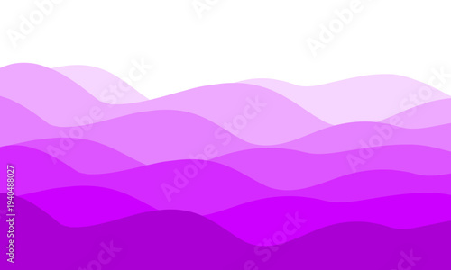 Abstract purple wave landscape with layered violet and lavender tones, perfect for creative backgrounds, luxury branding, dreamy wallpapers, and modern graphic design