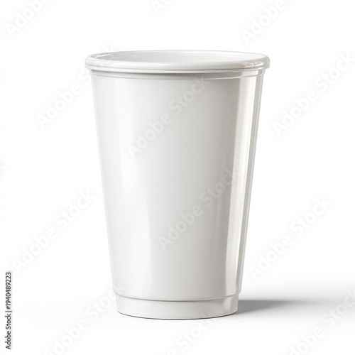 Wallpaper Mural A Minimalist Representation of a Plain White Cup Perfect for Beverages, Showcasing Its Simple Design and Functionality Torontodigital.ca