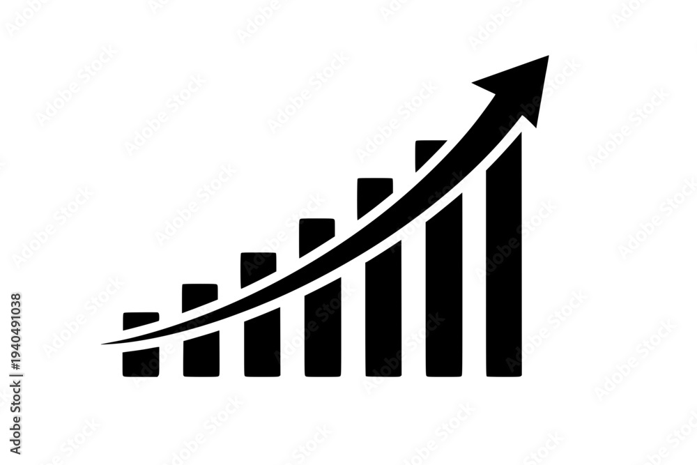 Obraz premium Growth Chart Simple Design