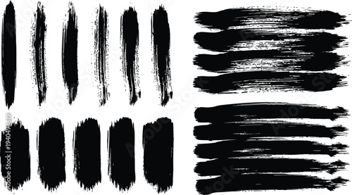 Brush stroke patterns and textures for artistic expression