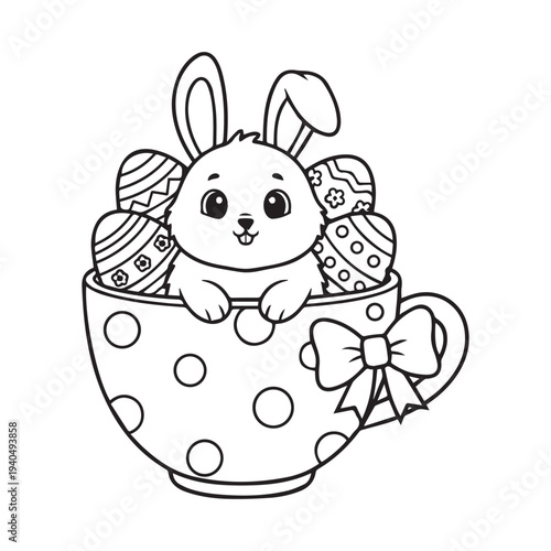 BOLD and EASY COZY EASTER COLORING pages
